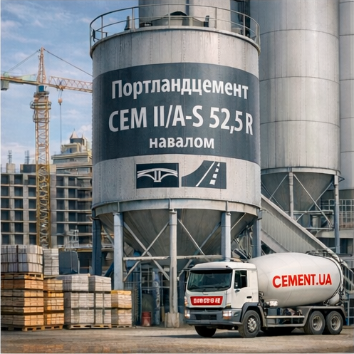 Портландцемент CEM II/A-S 52,5 R (навал)