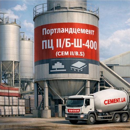 Портландцемент ПЦ ІІ/Б-Ш-400 (навал)